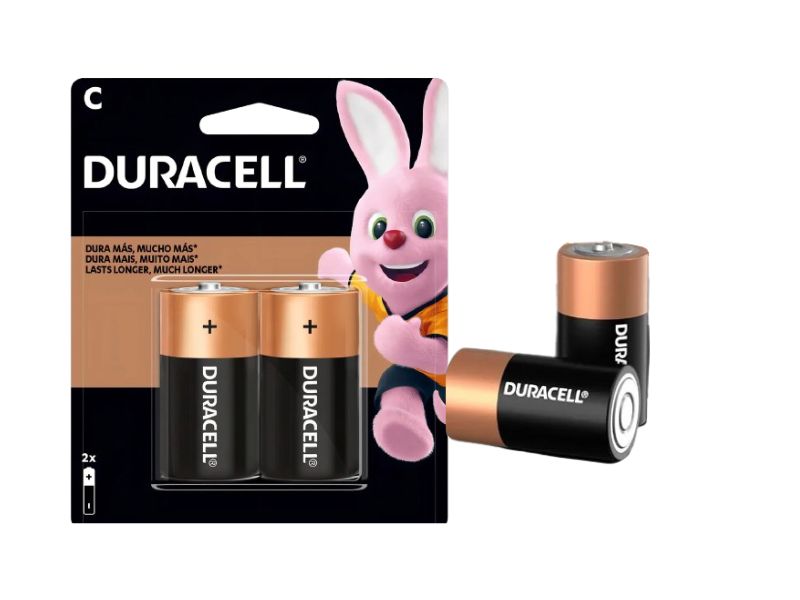 PILHA C MÉDIA ALCALINA C/2 UNI DURACELL