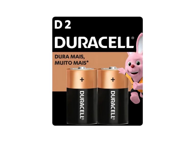 PILHA GRANDE D2 DURACELL UND