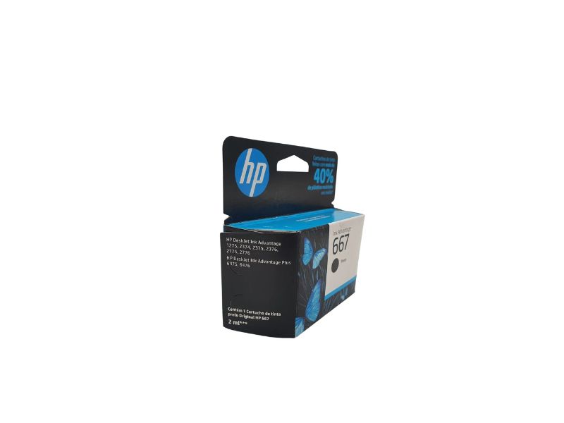 CARTUCHO 3YM79AB (667) 2ML PRETO HP