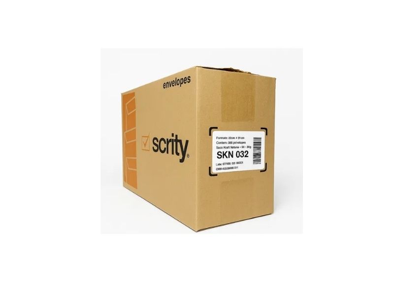 ENVELOPE SACO KRAFT KN/32 229X324 80G CX C/250 SCRITY