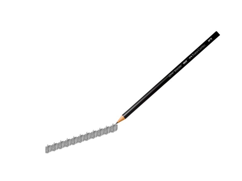 LAPIS PRETO N°2 = HB REDONDO ECOLAPIS FABER-CASTELL