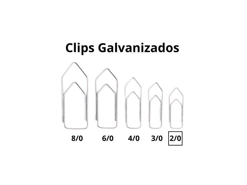 CLIPS 2/0 GRAMAS GALVANIZADOS CAIXA C/720 UN GOLDEN KRAFT