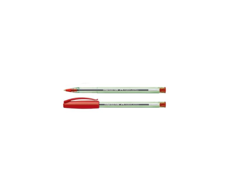 CANETA ESF FABER CASTELL TRILUX 035 PONTA FINE VERMELHA