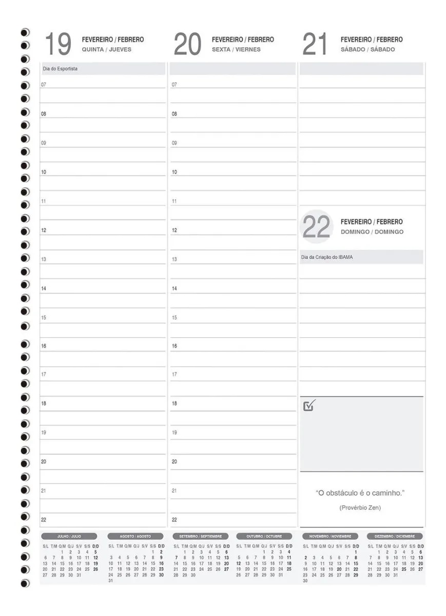 AGENDA ANUAL CADERNO ESP EASY WEEK C/64FLS ANIMATIVA