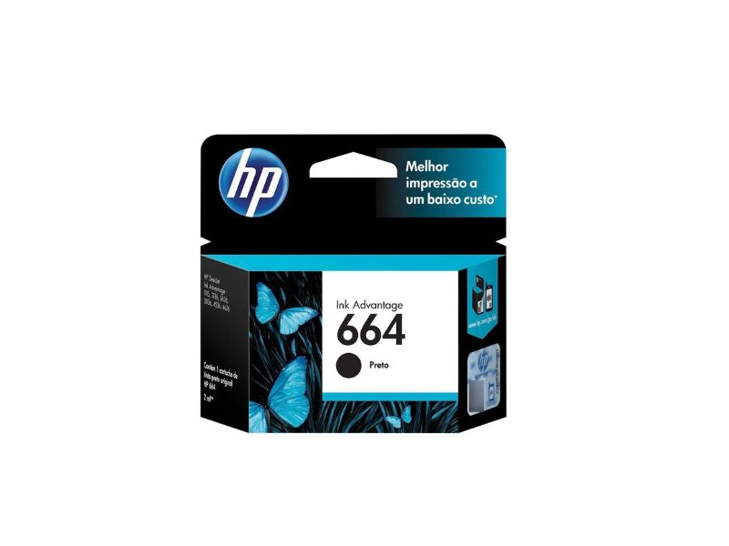 CARTUCHO F6V29AB (664) BK 2ML HP