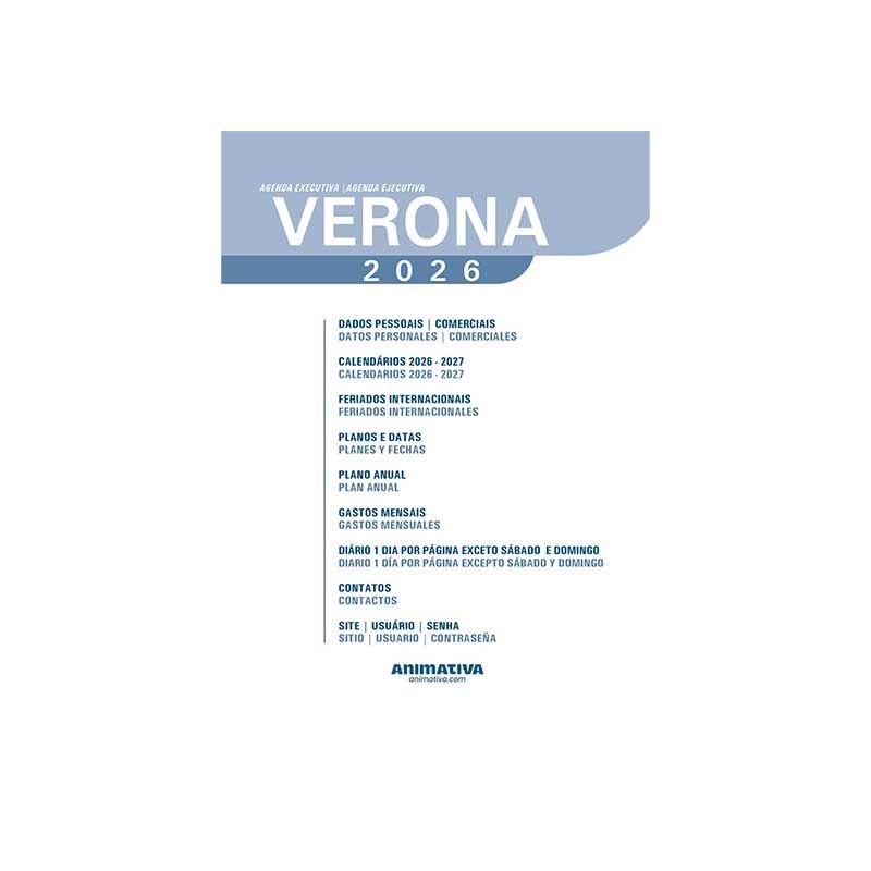 AGENDA ANUAL COST VERONA C/168FLS  MOD: 9899 ANIMATIVA
