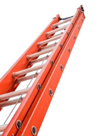 Escada extensível em fibra de vidro 12m para locação