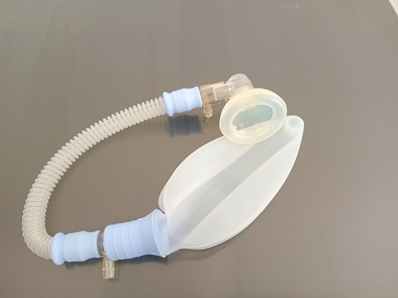 CONJ. DE ANESTESIA EM SILICONE BALÃO 0,5 L RECEN-NATO C/TRAQUEIA-UNITEC