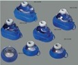 MÁSCARA FACIAL AZUL, SILICONE,REUTILIZÁVEL,AUTOCLAVÁVEL, CUFF  AJUSTÁVEL. N. 0
