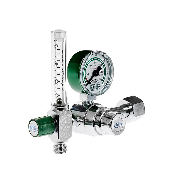VALVULA PARA CILINDRO DE OXIGENIO COM FLUXOMETRO UNITEC