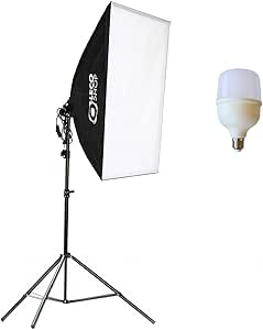 Softbox 50x70cm com tripé e lâmpada