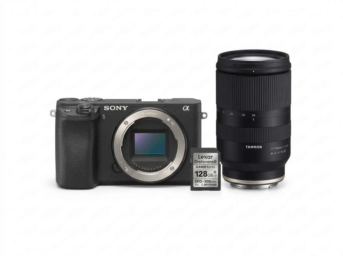 Alugue Kit Híbrido Sony Alpha a6700 + Tamron 17-70mm f/2.8 em SP Aluguel Kit Híbrido Sony Alpha a6700 + Tamron 17-70mm f/2.8 em São