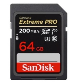 Cartão de Memória SD SanDisk Extreme Pro 64GB V30 Cartão de Memória SD SanDisk Extreme Pro 64GB V30