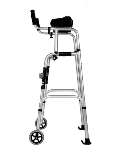 Andador Dobrável Elevado com Rodas - Zimedical