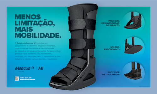 Bota Imobilizadora Longa - Tamanho M - N° 38 A N° 42