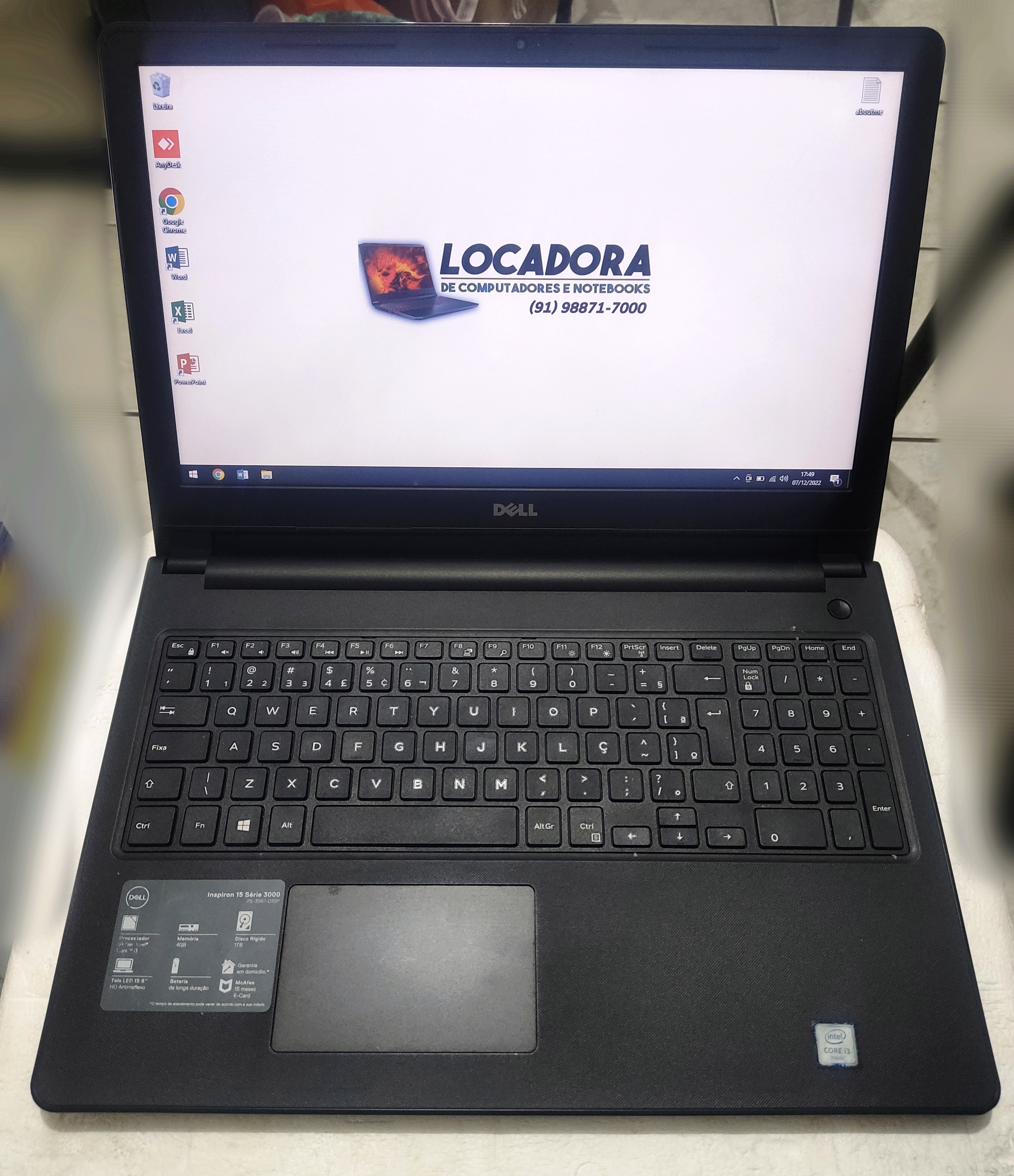 DELL INSPIRON -i3 6°Geração